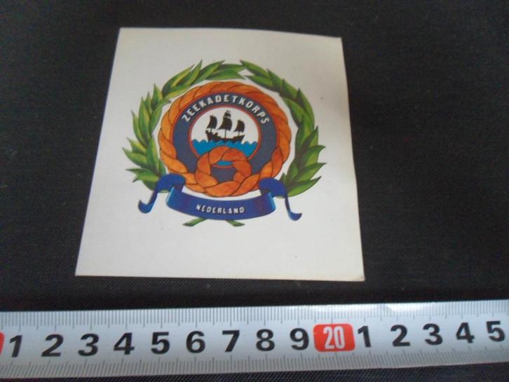 sticker leger marine zeekadetkorps, Verzamelen, Stickers, Zo goed als nieuw, Ophalen