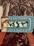 Vintage Ocean Tunny Decoratieve wand blik, Ophalen of Verzenden, Gebruikt