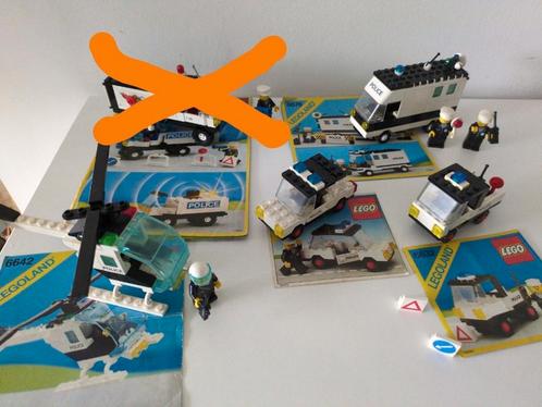 4 vintage politie lego sets,, Kinderen en Baby's, Speelgoed | Duplo en Lego, Gebruikt, Ophalen of Verzenden