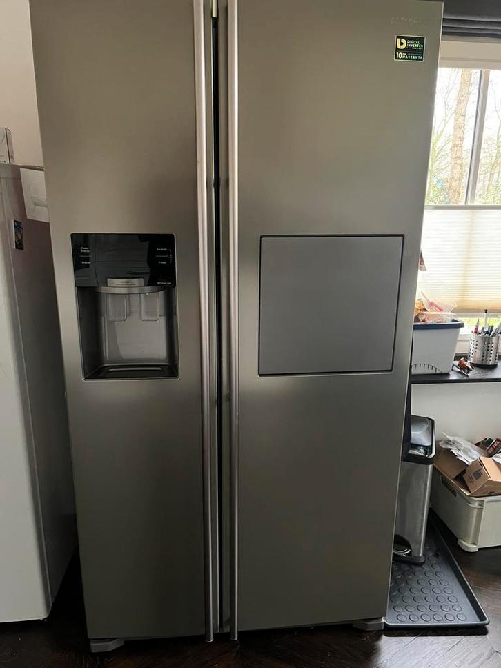 Samsung RVS Amerikaanse koelkast defect RS7557BHCPS mini bar, Witgoed en Apparatuur, Koelkasten en IJskasten, Gebruikt, Met aparte vriezer