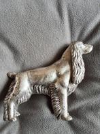 Verzilverd beeldje cocker spaniel hond 8,5cm hoog, Verzamelen, Ophalen of Verzenden, Zo goed als nieuw, Hond of Kat, Beeldje of Figuurtje