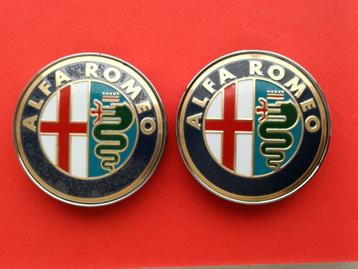 2x Alfa Romeo Auto Wiel Center Naafdop Embleem Logo 60mm beschikbaar voor biedingen