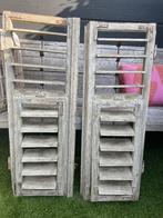 Oude houten louvre deurtjes ramen, Huis en Inrichting, Ophalen, Gebruikt