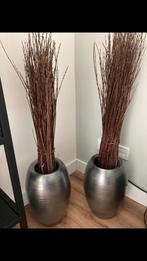Twee schitterende vazen (zilver) te koop!, Ophalen, Zo goed als nieuw, Aardewerk of Porselein, Minder dan 50 cm