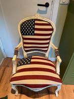 Stoel met Amerikaanse vlag, Ophalen, Vintage