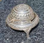 Kaviaar bowl schaal oud Perzisch Caviar rolltopp dish server, Ophalen