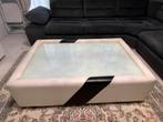 Elegante Rechthoekige Salontafel met Glazen Blad, Huis en Inrichting, Tafels | Salontafels, Ophalen, Gebruikt, 100 tot 150 cm