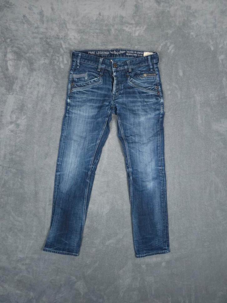 PME Legend Bare Metal Broek W33 L32 Donkerblauw Pall Mall, Kleding | Heren, Spijkerbroeken en Jeans, Zo goed als nieuw, W33 - W34 (confectie 48/50)
