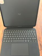Logitech Combo Apple iPad Pro 13" 2024 Toetsenbord QWERTY, 13 inch of meer, Bescherming voor- en achterkant, Ophalen of Verzenden