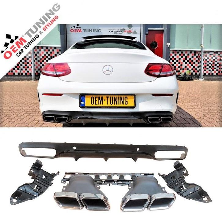 Mercedes-Benz C-Klasse C205 C63 COUPE AMG Look Diffuser, Auto diversen, Tuning en Styling, Ophalen of Verzenden