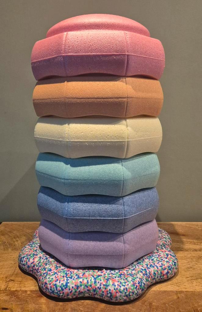 Stepping stones pastel + balans bord, Kinderen en Baby's, Speelgoed | Bouwstenen, Ophalen of Verzenden