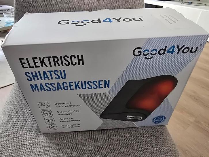 Good4You Elektrisch Shiatsu Massagekussen - Nieuw in doos, Sport en Fitness, Massageproducten, Nieuw, Massagestoel of Kussen, Ophalen of Verzenden