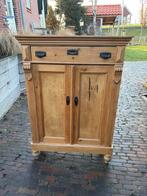 Grenen kastje met lade en deuren, Ophalen, Gebruikt, 50 tot 100 cm, Grenenhout