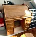 Cilinderbureau, retro, blank eiken, Antiek en Kunst, Ophalen