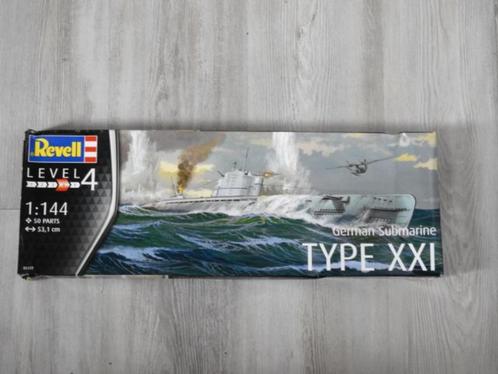Revell Type XXI  U-boot, Hobby en Vrije tijd, Modelbouw | Boten en Schepen, Nieuw, 1:50 tot 1:200, Revell, Ophalen of Verzenden