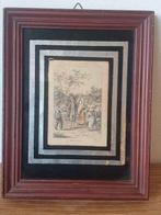 Oude gravure J E Marcus 1800 verkoper vogels, Ophalen