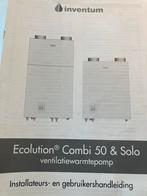 Inventum Ecolution Combi 50 Ventilatie Warmtepomp, Ophalen, Gebruikt, Ventileren, 3 snelheden of meer
