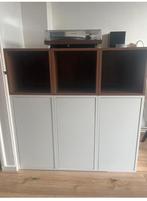 Drie Ikea kastjes - bruin en wit, Huis en Inrichting, Kasten | Dressoirs, Ophalen, 25 tot 50 cm
