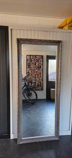 Spiegel in zilveren frame, Huis en Inrichting, Woonaccessoires | Spiegels, Ophalen, Zo goed als nieuw, 75 tot 100 cm, 150 tot 200 cm