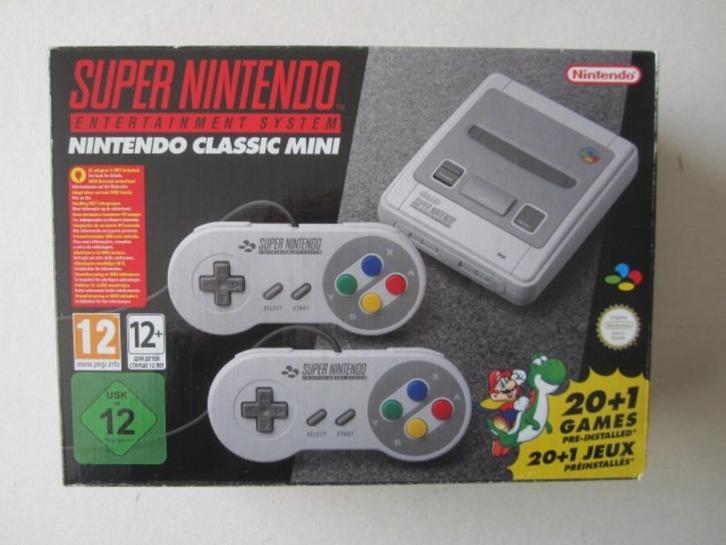 SNES Mini Classic Super NES Nintendo, Spelcomputers en Games, Spelcomputers | Nintendo Super NES, Nieuw, Met 2 controllers, Ophalen of Verzenden