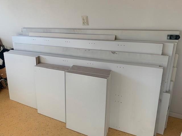 Witte meubelpanelen tbv inloopkast, Huis en Inrichting, Kasten | Kledingkasten, Zo goed als nieuw, 200 cm of meer, 150 tot 200 cm