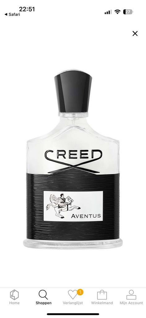Creed Aventus 100ML, Sieraden, Tassen en Uiterlijk, Uiterlijk | Parfum, Nieuw, Ophalen of Verzenden