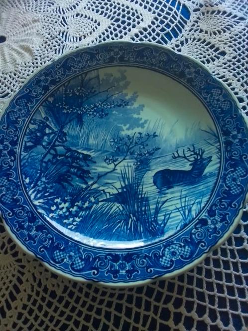 Delfts Blauw Wandbord - Royal Sphinx Maastricht  30 cm, Antiek en Kunst, Antiek | Schalen, Ophalen of Verzenden