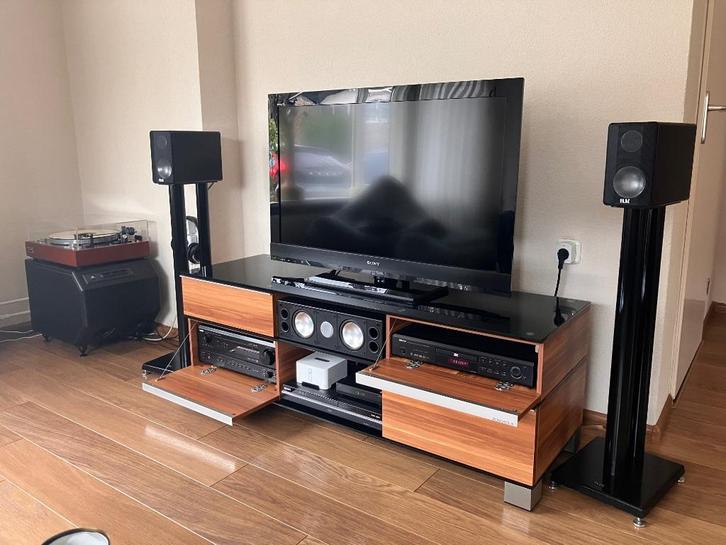 Te koop: Complete set up: Denon, ELAC, Acoustic Research sub, Audio, Tv en Foto, Luidsprekers, Gebruikt, Overige typen, 60 tot 120 watt