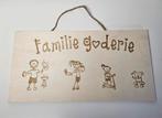 Naambord familie persoonlijk - gepersonaliseerd - naam, Ophalen of Verzenden, Nieuw