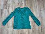 Prachtige zeeblauwe blouse, turquoise top Manila Grace, L., Blauw, Onb, Maat 42/44 (L), Ophalen of Verzenden