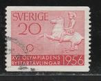 Zweden 1956 - Griekse Ruiter - Olympische Spelen, Postzegels en Munten, Postzegels | Europa | Scandinavië, Zweden, Ophalen, Gestempeld