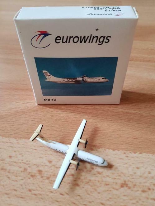 Herpa vliegtuig model 1:500 Eurowings ATR72 !, Verzamelen, Luchtvaart en Vliegtuigspotten, Zo goed als nieuw, Schaalmodel, Ophalen of Verzenden