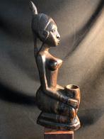 Afrikaans Houten Vrouwenbeeldje - 29cm Handgesneden Kunstwer, Ophalen of Verzenden