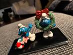 Kerst Smurf duo, Verzamelen, Smurfen, Ophalen of Verzenden, Zo goed als nieuw