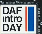Sticker: Daf - Intro Day, Ophalen of Verzenden, Zo goed als nieuw, Bedrijf of Vereniging