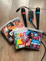 PS3 SingStar Set - 2 Mics & 4 Games, Ophalen of Verzenden, Gebruikt, Met games