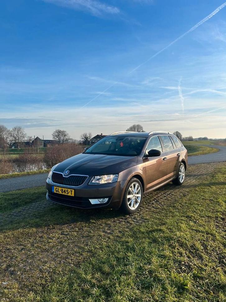Skoda Octavia 1.2 TSI 81KW Comdi DSG 2015 Bruin, Auto's, Skoda, Particulier, Octavia, ABS, Airbags, Airconditioning, Bluetooth