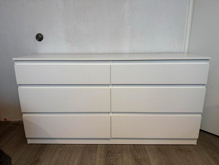 IKEA MALM Ladekast - Zes Lades, Huis en Inrichting, Kasten | Ladekasten, Gebruikt, Minder dan 100 cm, 100 tot 150 cm, 25 tot 50 cm