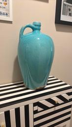 Turquoise Kruik - 45cm, Ophalen, Gebruikt, Blauw, Aardewerk of Porselein