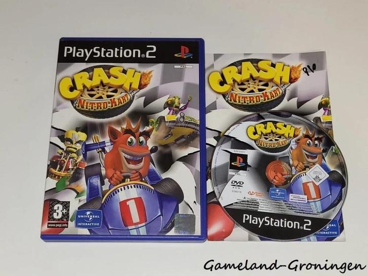 Crash Nitro Kart (PS2) Compleet, Spelcomputers en Games, Games | Sony PlayStation 2, Gebruikt, Racen en Vliegen, 1 speler, Vanaf 3 jaar