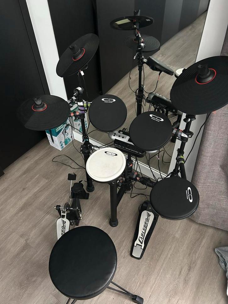 Carlsbro CSD130 Elektrisch Drumstel + Kruk, Muziek en Instrumenten, Drumstellen en Slagwerk, Gebruikt, Overige merken, Elektronisch