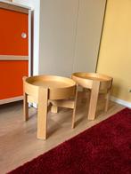 Marimekko x IKEA bijzettafels, Minder dan 55 cm, Rond, Zo goed als nieuw, Hout