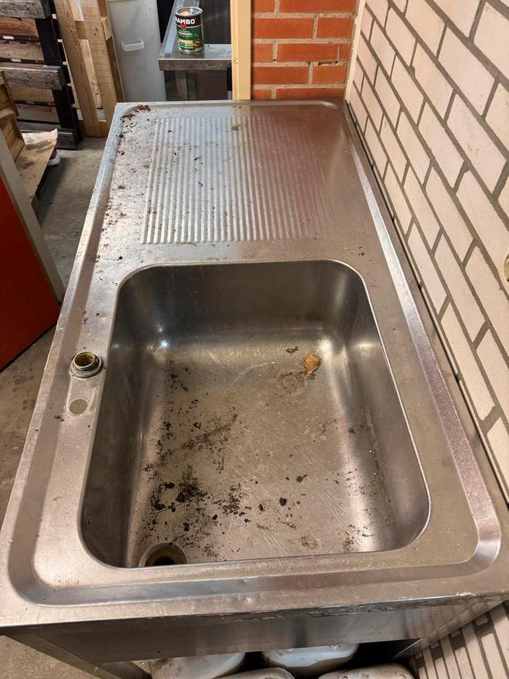 RVS Wasbak - Horeca, Huis en Inrichting, Kasten | Wandmeubels, Gebruikt, Minder dan 100 cm, Minder dan 150 cm, 25 tot 50 cm, Ophalen of Verzenden