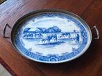 Prachtig oud tinnen dienblad, Antiek en Kunst, Ophalen