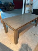 Massief teakhouten eettafel, Ophalen, Gebruikt, Teakhout, 200 cm of meer