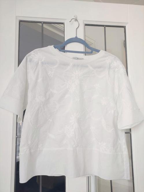 Whyci Milano katoenen blouse met borduursels maat M, Kleding | Dames, Blouses en Tunieken, Zo goed als nieuw, Maat 38/40 (M), Ophalen of Verzenden