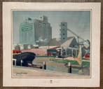 Joop Kropff - Oliefabrieken Calvé-Delft - litho- druk - 1920, Ophalen of Verzenden