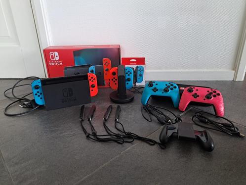 Nintendo Switch inclusief benodigdheden, Spelcomputers en Games, Spelcomputers | Nintendo Switch, Gebruikt, Switch Original, Ophalen
