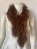 Vintage cognac kleurige bont sjaal 100x 10 cm, Kleding | Dames, Ophalen of Verzenden, Zo goed als nieuw, Maat 46/48 (XL) of groter