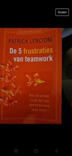 Nieuw: Patrick Lencioni - De 5 frustraties van teamwork, Boeken, Ophalen of Verzenden, Zo goed als nieuw, Patrick Lencioni